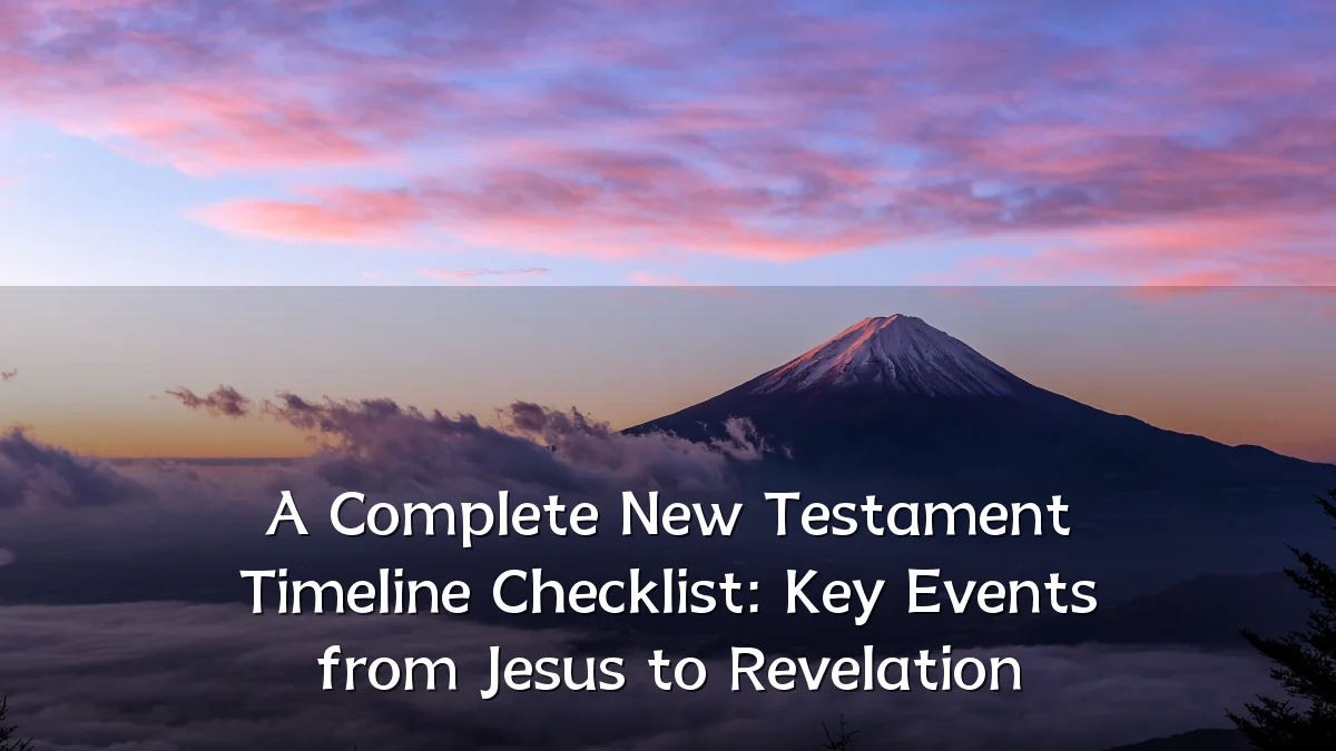 A Complete New Testament Timeline Checklist: Key Events from Jesus to Revelation