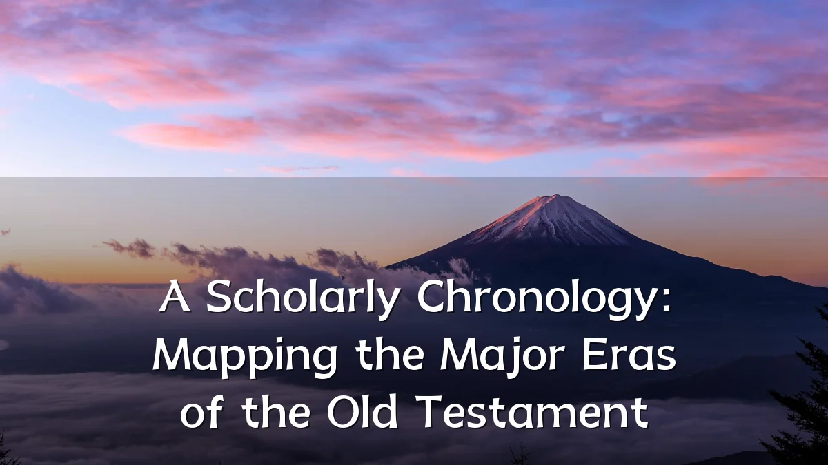A Scholarly Chronology: Mapping the Major Eras of the Old Testament