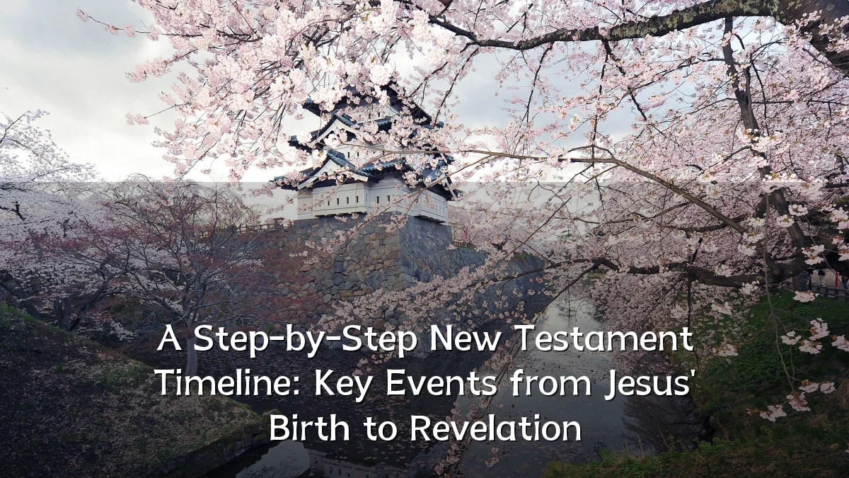 A Step-by-Step New Testament Timeline: Key Events from Jesus' Birth to Revelation