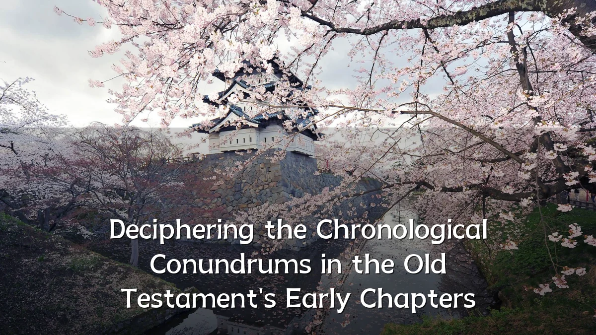 Deciphering the Chronological Conundrums in the Old Testament's Early Chapters