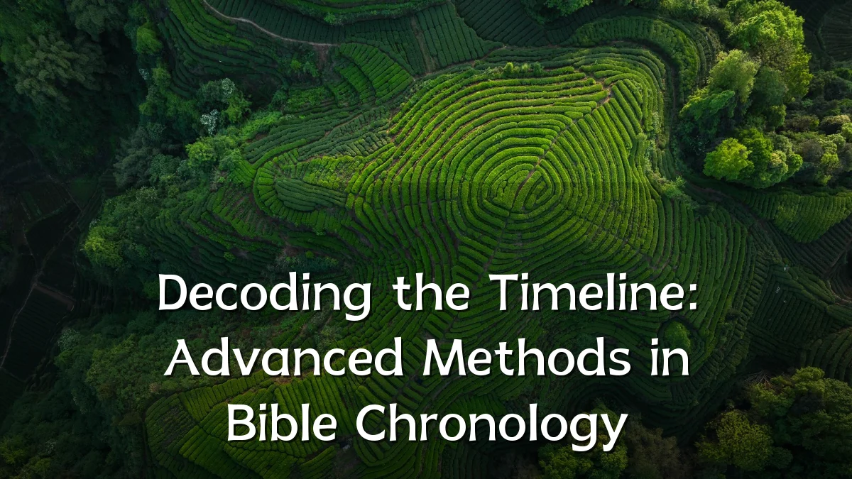 Decoding the Timeline: Advanced Methods in Bible Chronology