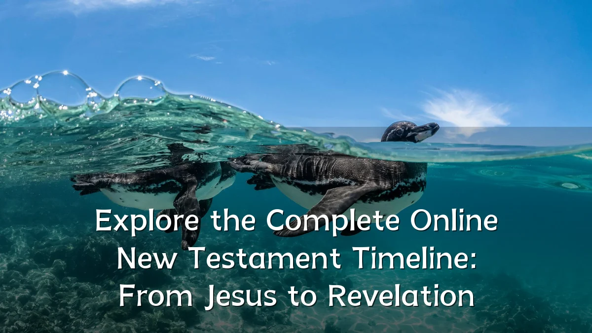Explore the Complete Online New Testament Timeline: From Jesus to Revelation