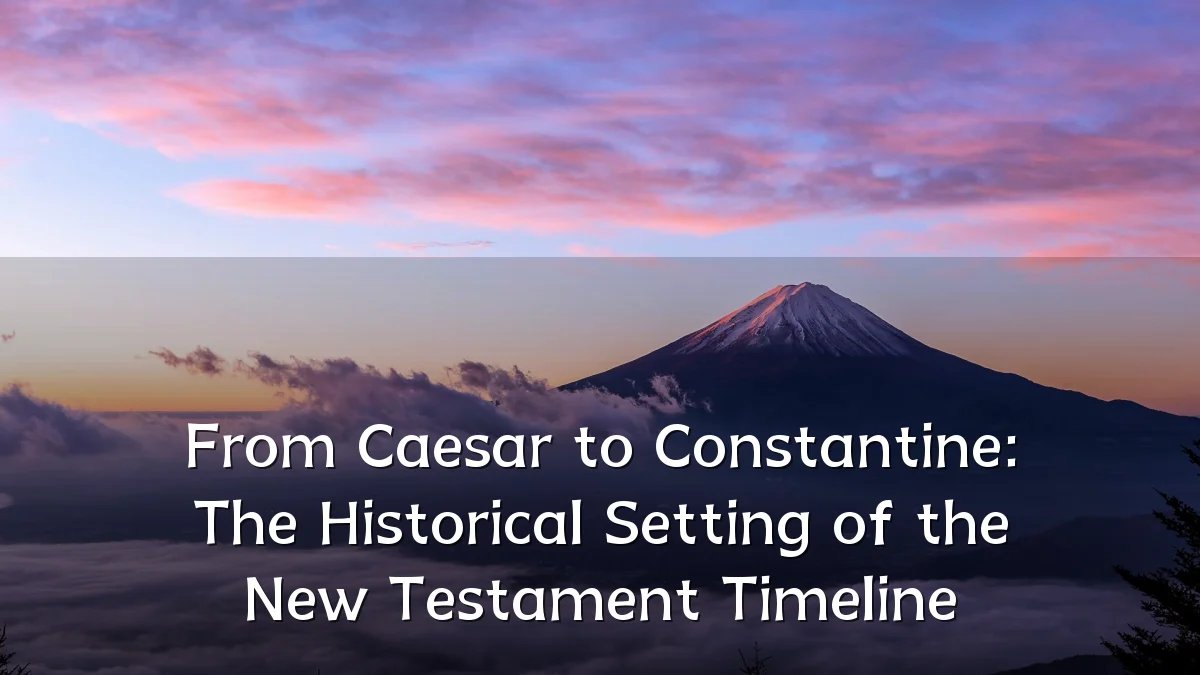 From Caesar to Constantine: The Historical Setting of the New Testament Timeline