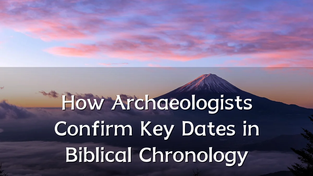 How Archaeologists Confirm Key Dates in Biblical Chronology