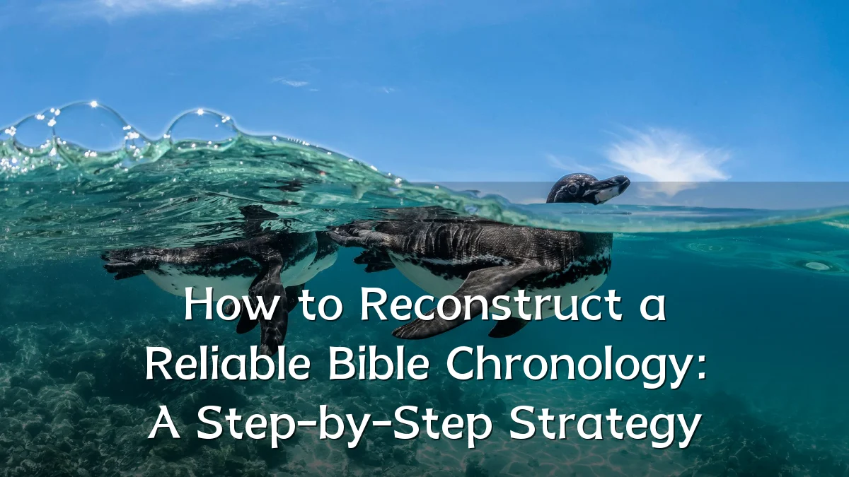 How to Reconstruct a Reliable Bible Chronology: A Step-by-Step Strategy