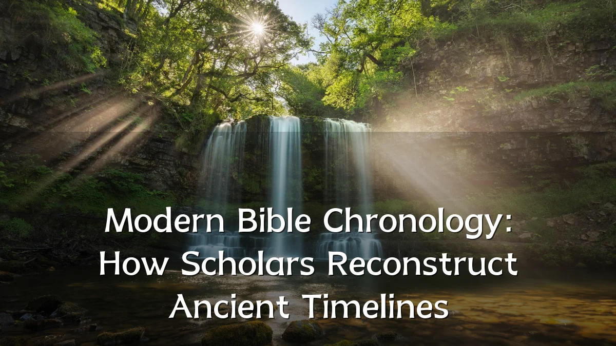 Modern Bible Chronology: How Scholars Reconstruct Ancient Timelines