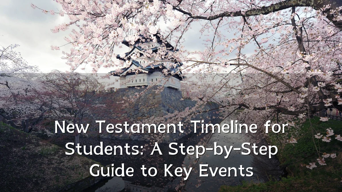 New Testament Timeline for Students: A Step-by-Step Guide to Key Events