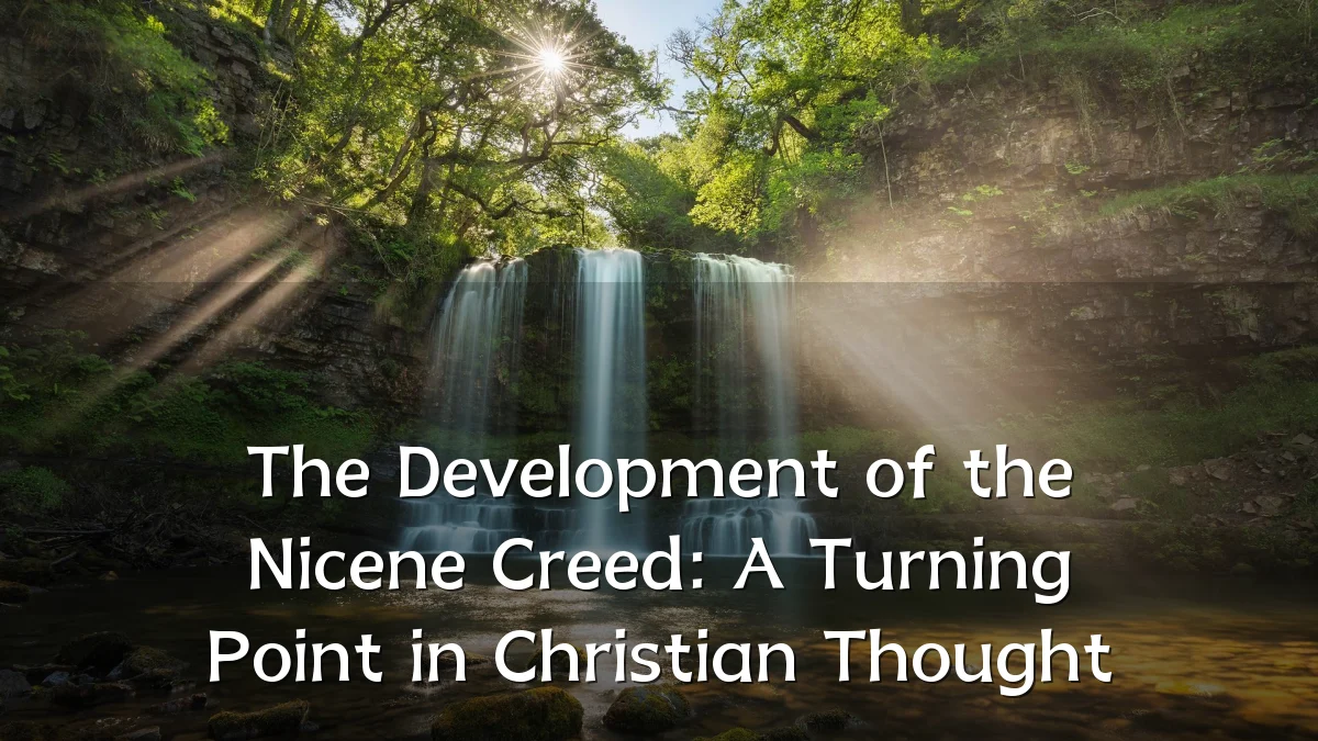 The Development of the Nicene Creed: A Turning Point in Christian Thought