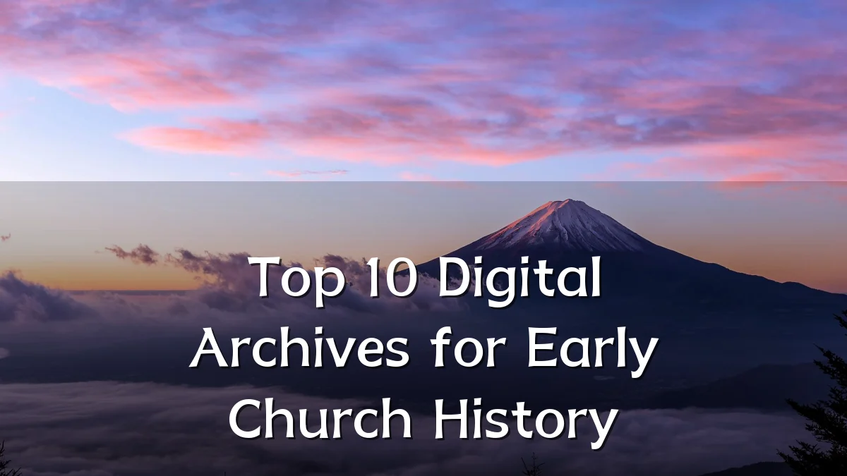 Top 10 Digital Archives for Early Church History