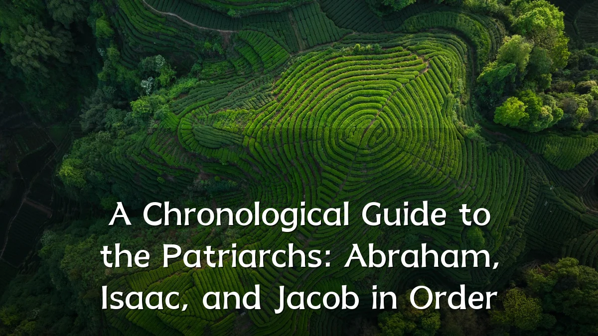 A Chronological Guide to the Patriarchs: Abraham, Isaac, and Jacob in Order