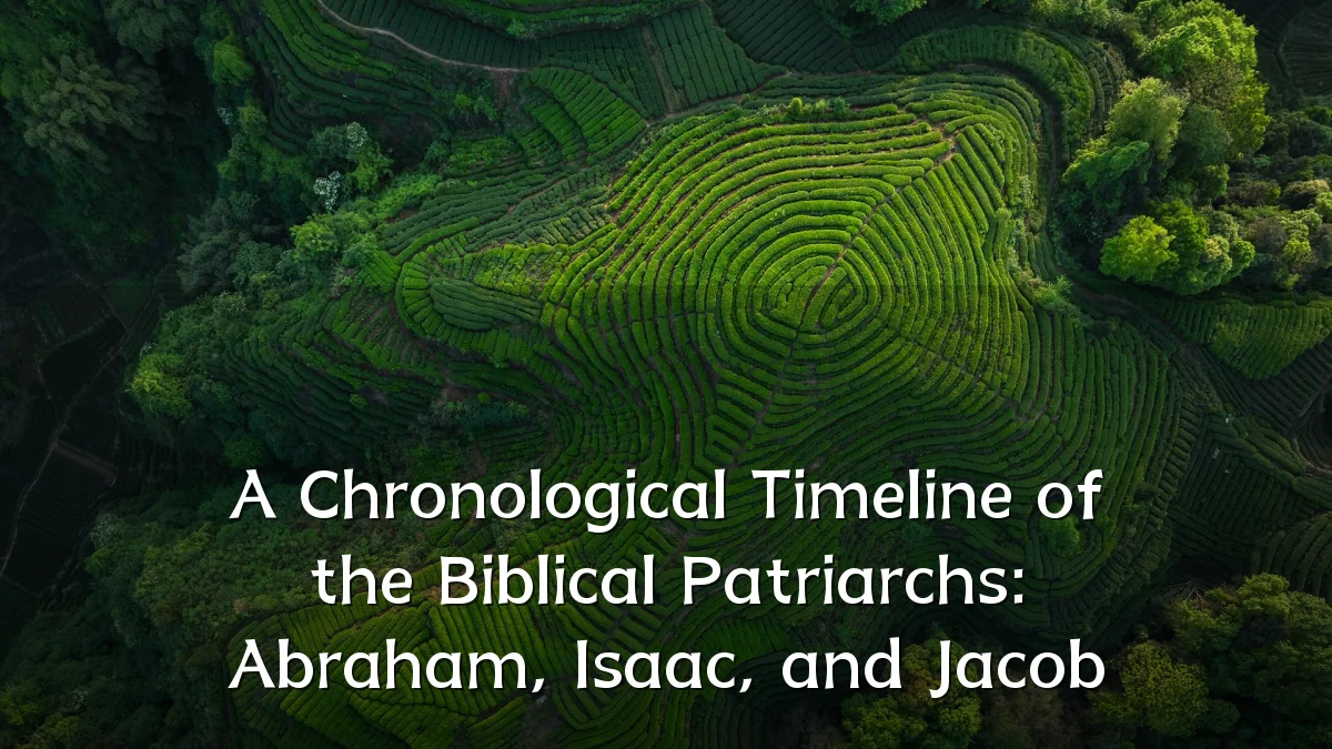 A Chronological Timeline of the Biblical Patriarchs: Abraham, Isaac, and Jacob
