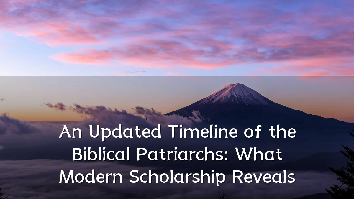 An Updated Timeline of the Biblical Patriarchs: What Modern Scholarship Reveals