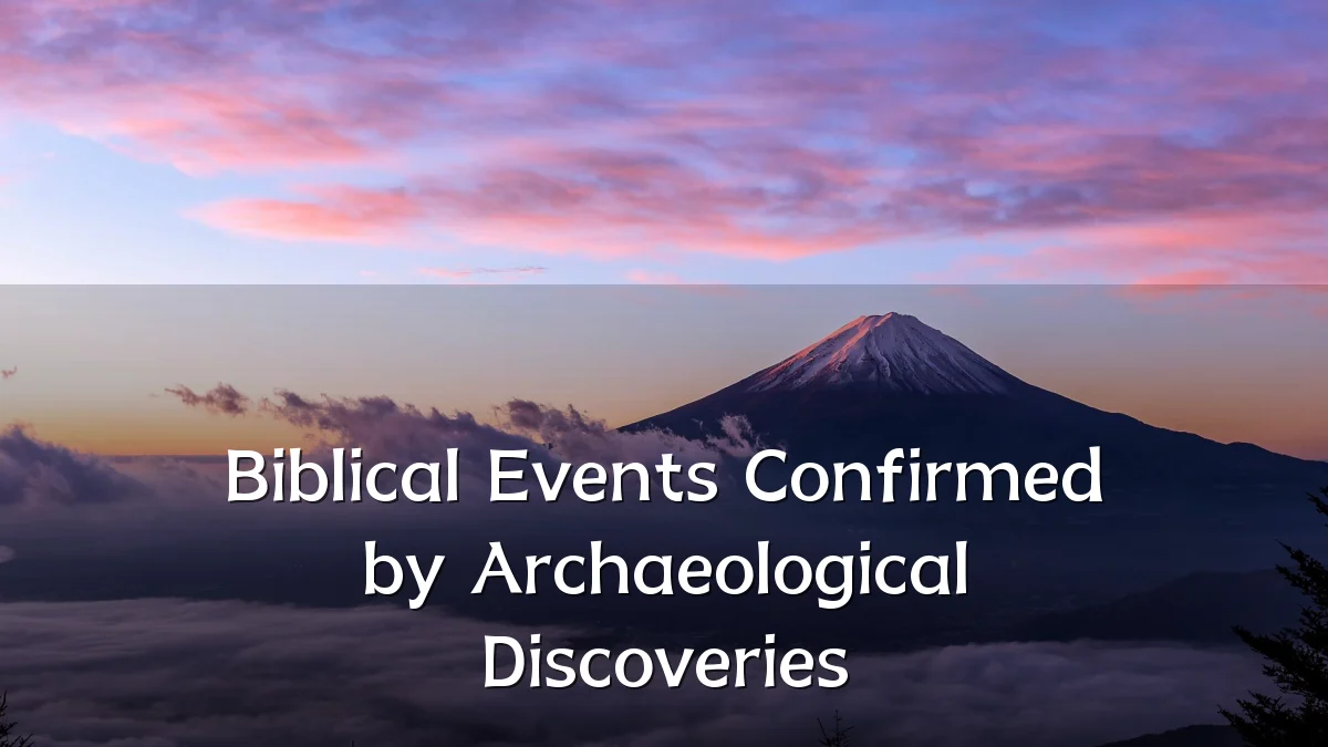 Biblical Events Confirmed by Archaeological Discoveries
