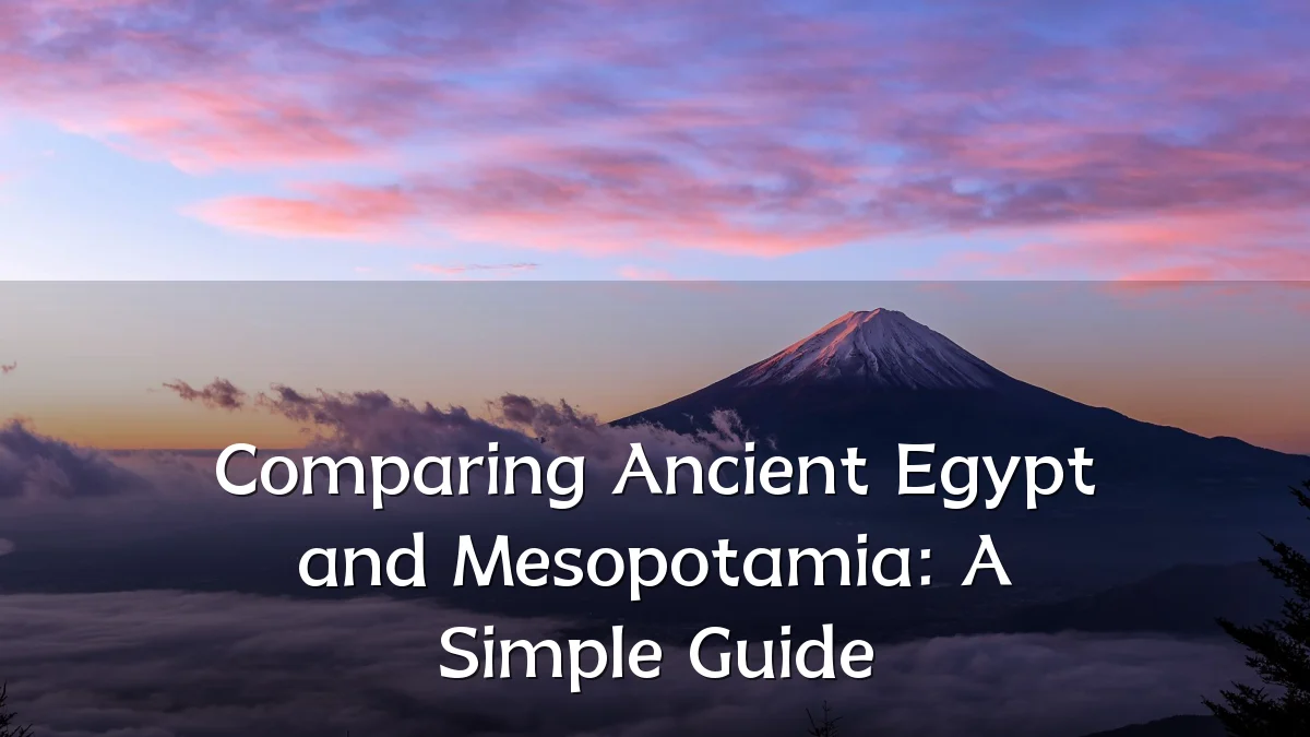 Comparing Ancient Egypt and Mesopotamia: A Simple Guide