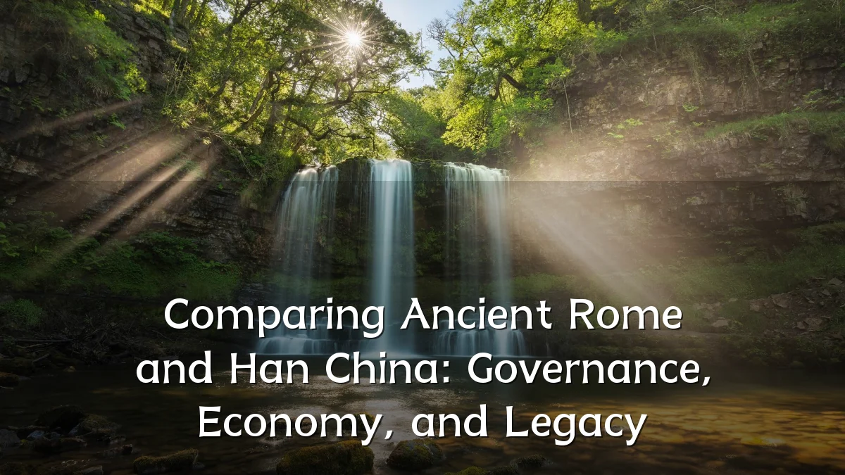 Comparing Ancient Rome and Han China: Governance, Economy, and Legacy