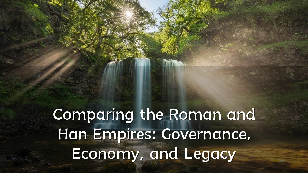 Comparing the Roman and Han Empires: Governance, Economy, and Legacy