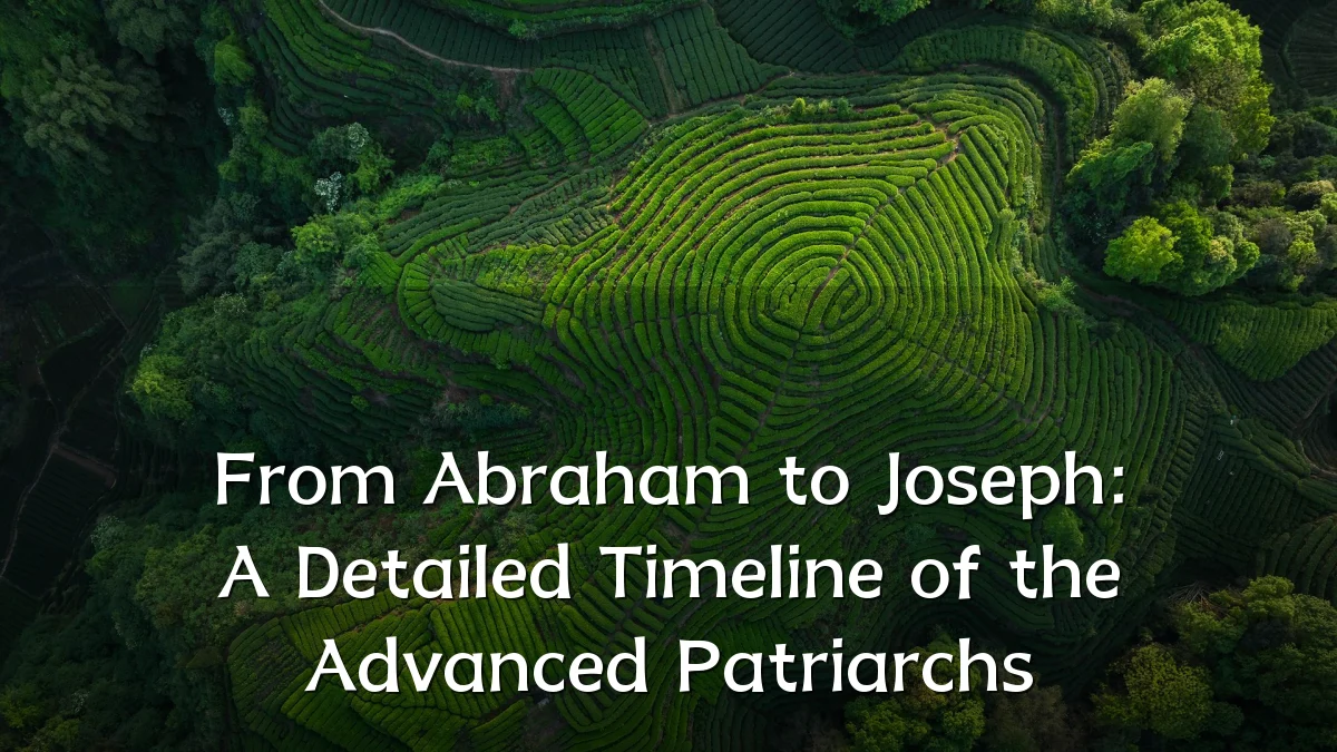 From Abraham to Joseph: A Detailed Timeline of the Advanced Patriarchs