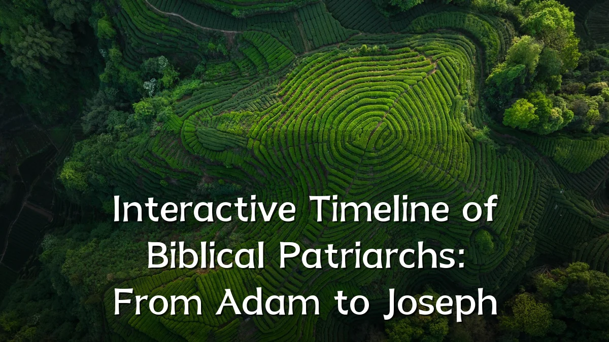 Interactive Timeline of Biblical Patriarchs: From Adam to Joseph