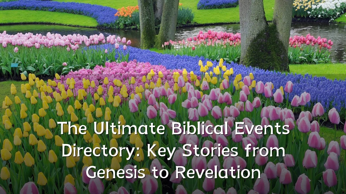 The Ultimate Biblical Events Directory: Key Stories from Genesis to Revelation