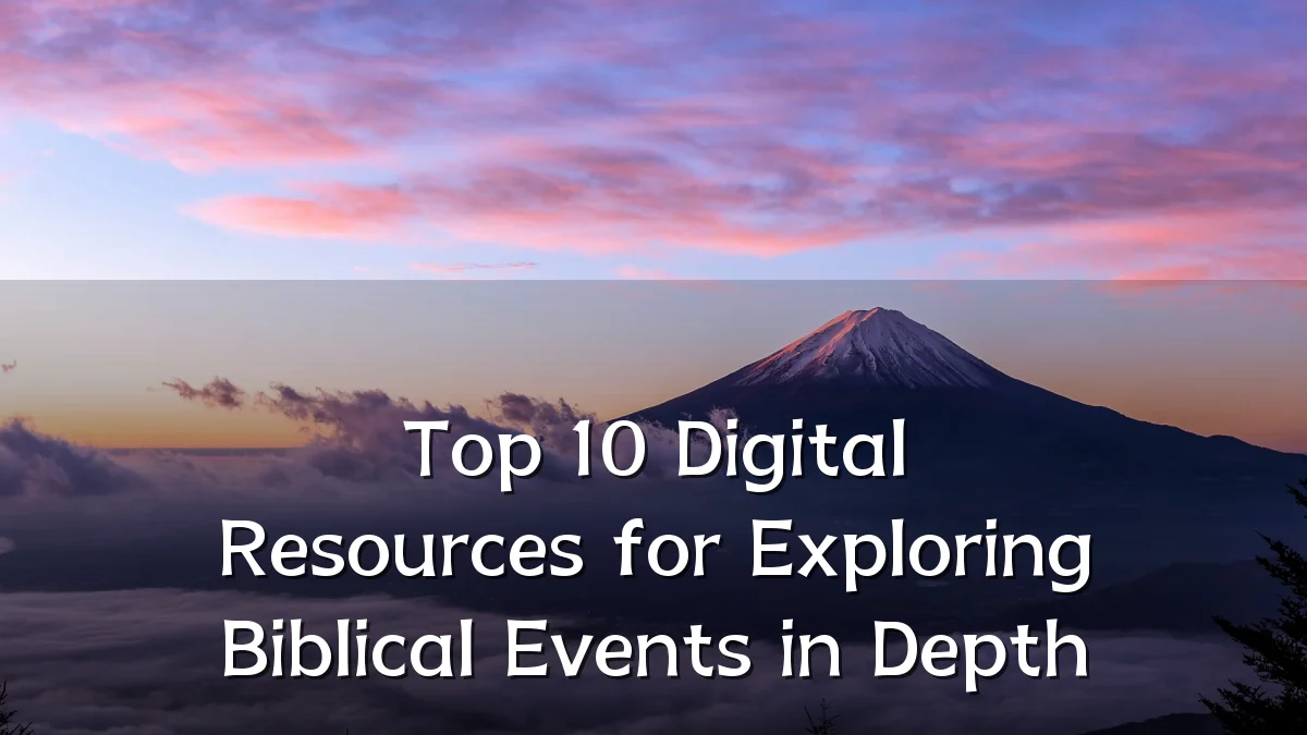 Top 10 Digital Resources for Exploring Biblical Events in Depth
